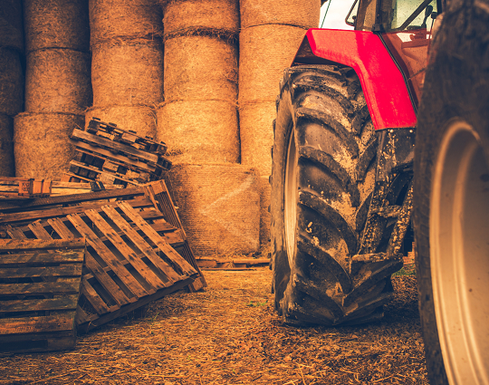 Farm Equipment in Barn